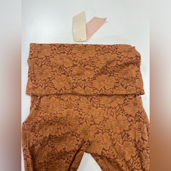 Free People We Are Hot As Hell All Tied Up Lace Bell Bottom Pants NEW With Tags - Picture 12 of 12